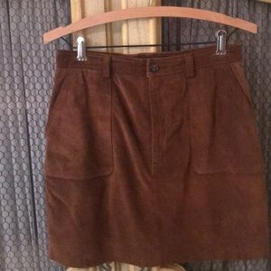 Banana Republic suede mini skirt